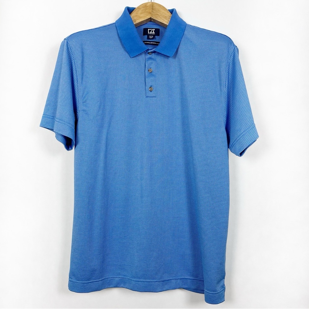 Cutter & Buck Men’s Sky Blue Short Sleeve Polo Shirt Size Medium‎